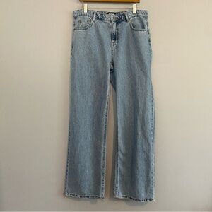 Buffalo Jeans Soft 100% Cotton Light Wash Wide Leg - Size 6